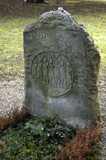 Swiss Prints: SWITZERLAND. Geneva. Jorge Luis Borges tomb