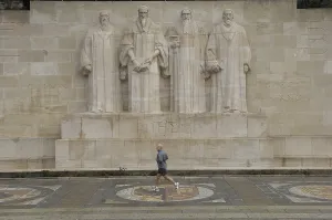 Switzerland Prints: SWITZERLAND. Geneva. Reformation Wall