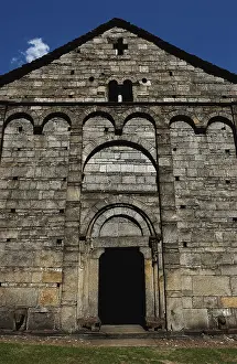 Switzerland Prints: SWITZERLAND. TICINO. Giornico. Church of San Nicolao (1202)