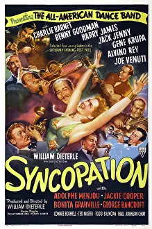 Benny Prints: SYNCOPATION, US poster art, frop top left: Gene Krupa