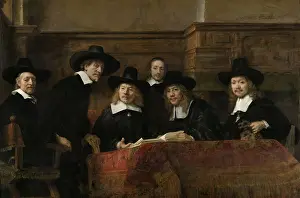 Inspection Prints: The Syndics, by Rembrandt van Rijn, 1662, Dutch painting, oil on canvas