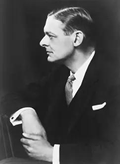Dramatist Prints: T. S. Eliot, American born British poet
