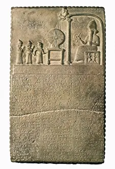 Iraqis Prints: Tablet of Shamash. beg. 9th c. BC