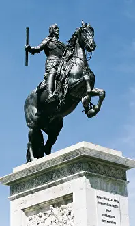 Sunlightportrait Prints: TACCA, Pietro (1577-1640). Equestrian statue of Philip IV
