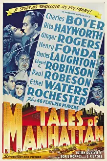 Robinson Prints: TALES FROM MANHATTAN, left from top: Rita Hayworth