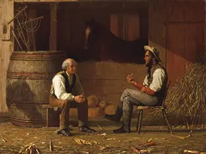 Stand Prints: TALKING IT OVER, 1872, by Enoch Wood Perry