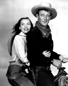 Enjoying Prints: TALL IN THE SADDLE, Ella Raines, John Wayne, 1944