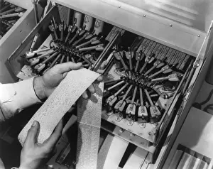 Calculators Prints: Tape-punching equipment for the automatic message accounting system at Bell Telephone laboratories