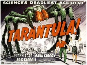 Agar Prints: TARANTULA, bottom from left: John Agar, Mara Corday, 1955