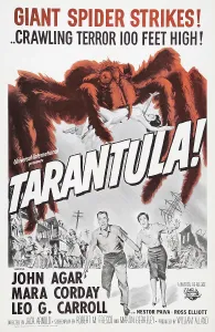 Giant Prints: TARANTULA, US poster art, bottom from left: John Agar, Mara Corday, 1955