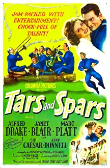 Caesar Prints: TARS AND SPARS, US poster, top right: Janet Blair