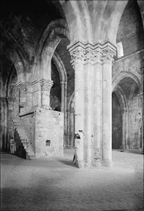 Images Dated 4th January 2008: Tartous, the Crusader cathedral, interior, Syria, circa 1936