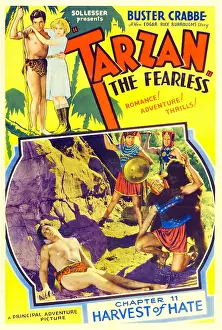 Loin Cloth Prints: TARZAN THE FEARLESS, top from left: Buster Crabbe