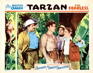 Woods Prints: TARZAN THE FEARLESS, lobbycard