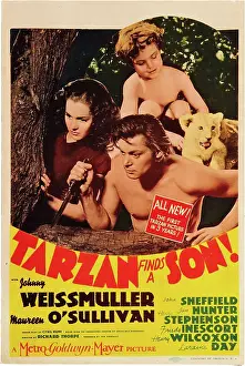 Leopard Prints: TARZAN FINDS A SON!, clockwise from left: Maureen O'Sullivan