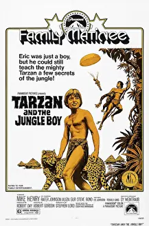 Barechested Prints: TARZAN AND THE JUNGLE BOY, from left: Ron Gans, Mike Henry on poster art, 1968
