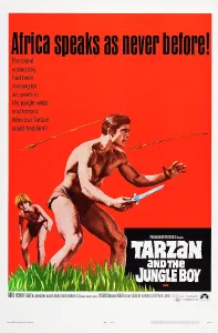 TARZAN AND THE JUNGLE BOY, US poster art, from left: Ron Gans, Mike Henry, 1968