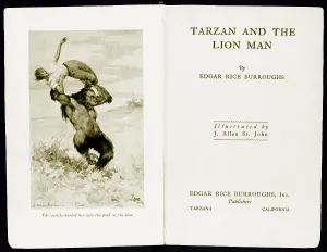 Images Dated 6th March 2008: Tarzan and the Lion Man, 1934, by Edgar Rice Burroughs (1875-1950)