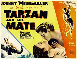 2009 Prints: TARZAN AND HIS MATE, left: Maureen O'Sullivan