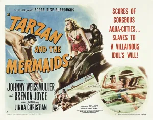 Brenda Prints: TARZAN AND THE MERMAIDS, from left: Johnny Weissmuller