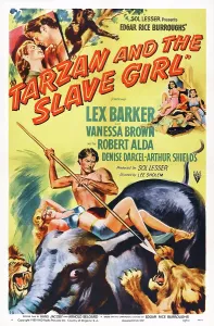 2014 Prints: TARZAN AND THE SLAVE GIRL, poster art, center: Lex Barker, 1950