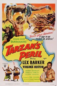 Barker Prints: TARZAN'S PERIL, US poster, Lex Barker (top)