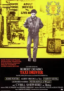 Walking Prints: TAXI DRIVER, German poster art, Robert De Niro, 1976