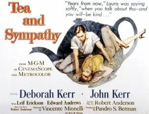 1956 Movies Prints: TEA AND SYMPATHY, US poster art, from left: John Kerr, Deborah Kerr, 1956