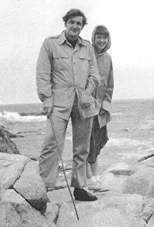 Beach Prints: TED HUGHES and SYLVIA PLATH, Massachusetts