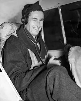 Reflection Prints: Ted Williams in Navy's flight training school at Amherst College