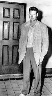 Open Collar Prints: Ted Williams outside a Miami court room after his divorce from wife Doris Soule Williams
