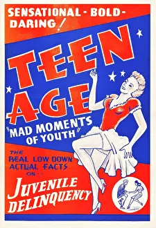 Images Dated 11th December 2014: TEEN AGE, (aka TEENAGE JUNGLE), US poster art, 1944