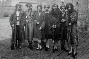University Prints: TEENAGE, Girls Rifle Team of Drexel Institute