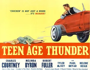 Hot Rod Prints: TEENAGE THUNDER, poster art, 1957