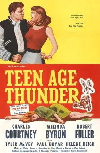 Teenagers Prints: TEENAGE THUNDER, poster art, 1957