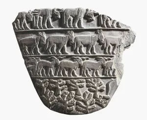 Abydos Prints: Tehenu Palette. 33rd c. BC. Obverse