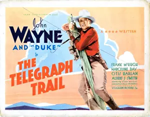 Images Dated 31st August 2015: THE TELEGRAPH TRAIL, US lobbycard, John Wayne, 1933