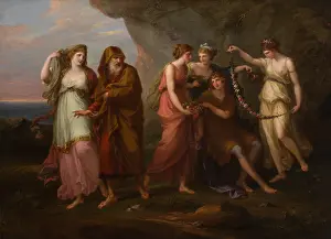 Swiss Prints: TELEMACHUS AND THE NYMPHS OF CALYPSO