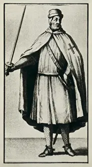 Spur Prints: Templar Knight wearing a war dress