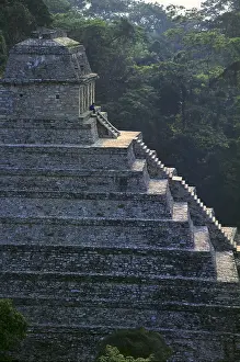 Chiapas Prints: Temple of the Inscriptions. MEXICO