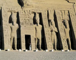 Ramses Ii 13th Century Bc Prints: Temple of Nefertari dedicated to Hathor. 1271 -1256 BC. EGYPT. ASWAN. Abu Simbel