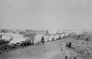Migration Prints: Tent city in a cornfield at Anadarko Townsite, Oklahoma Territory, August 8, 1901