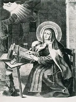 Teresa Of Jesus Prints: TERESA of JESUS, Saint (1515-1582). Etching. AISA/Everett Collection**US SALES ONLY**