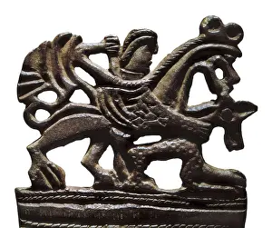 4th C Prints: Terminal: Apollo on a Griffin. 4th c