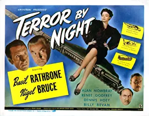 Billy Prints: TERROR BY NIGHT, from left: Basil Rathbone
