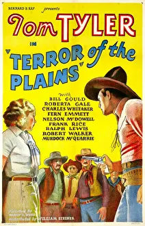 Gale Prints: TERROR OF THE PLAINS, left: Roberta Gale, right: Tom Tyler, 1934