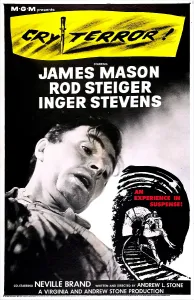 Train Tracks Prints: CRY TERROR!, US poster, James Mason, 1958