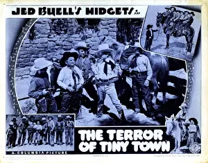 Billy Prints: THE TERROR OF TINY TOWN, from left, Billy Rhodes, Billy Curtis, 1938