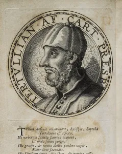 Theological Prints: TERTULLIAN (160-220). Engraving. AISA/Everett Collection**US SALES ONLY**