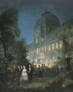 TETAR VAN ELVEN, Paul (1823-1896). Evening Party at the Tuileries, 10th June 1867. 1867. Romanticism. Oil on canvas. FRANCE. Paris. Muse Carnavalet (Carnavalet Museum)